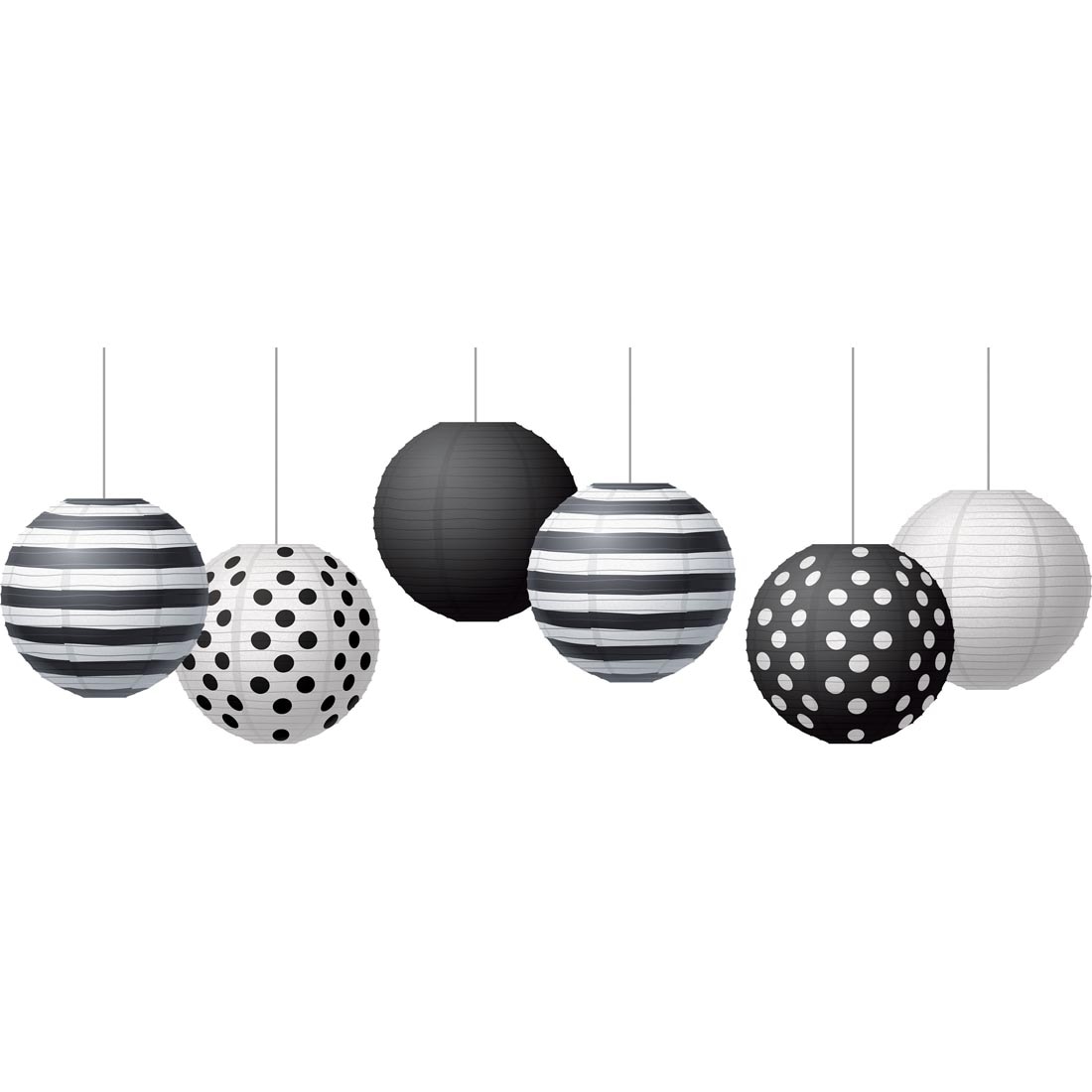 Black & White Paper Lanterns By Teacher Created Resources