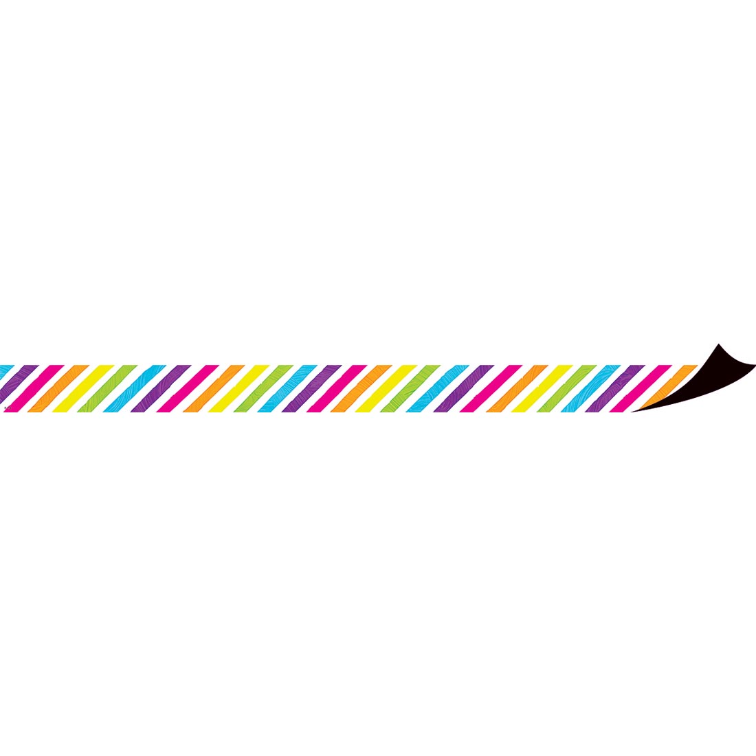 partially turned up strip of Stripes Magnetic Border from the Brights 4Ever collection by Teacher Created Resources