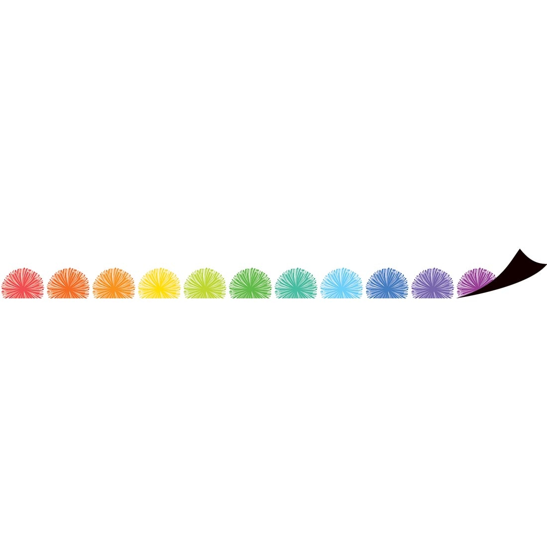 Colorful Poms Scalloped Magnetic Border By Teacher Created Resources