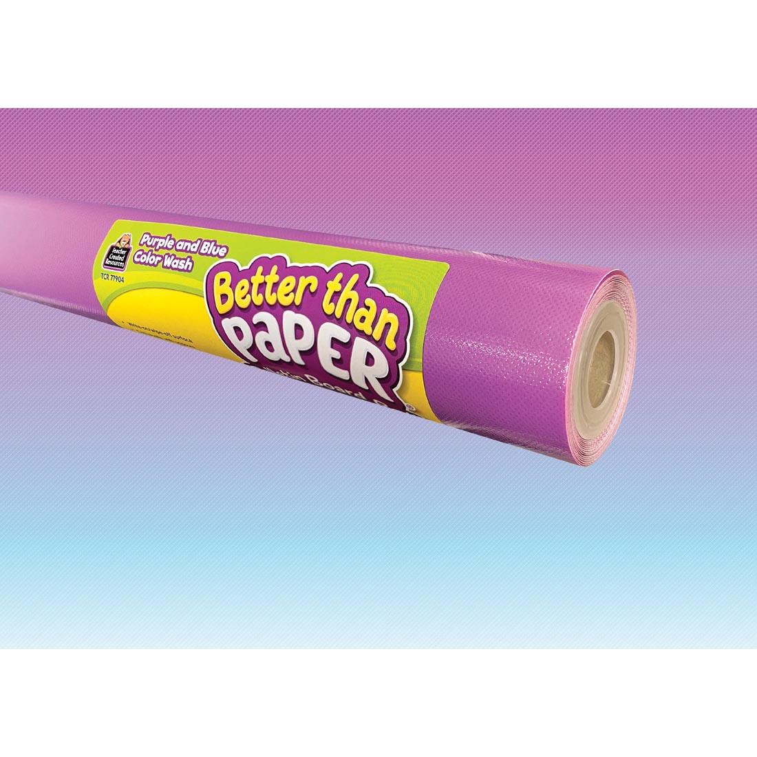 Purple And Blue Color Wash Better Than Paper Bulletin Board Roll from the Brights 4Ever collection by Teacher Created Resources