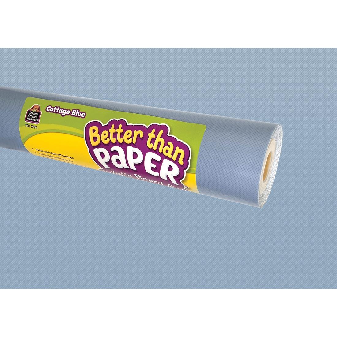 Cottage Blue Better Than Paper Bulletin Board Roll from the Classroom Cottage collection by Teacher Created Resources