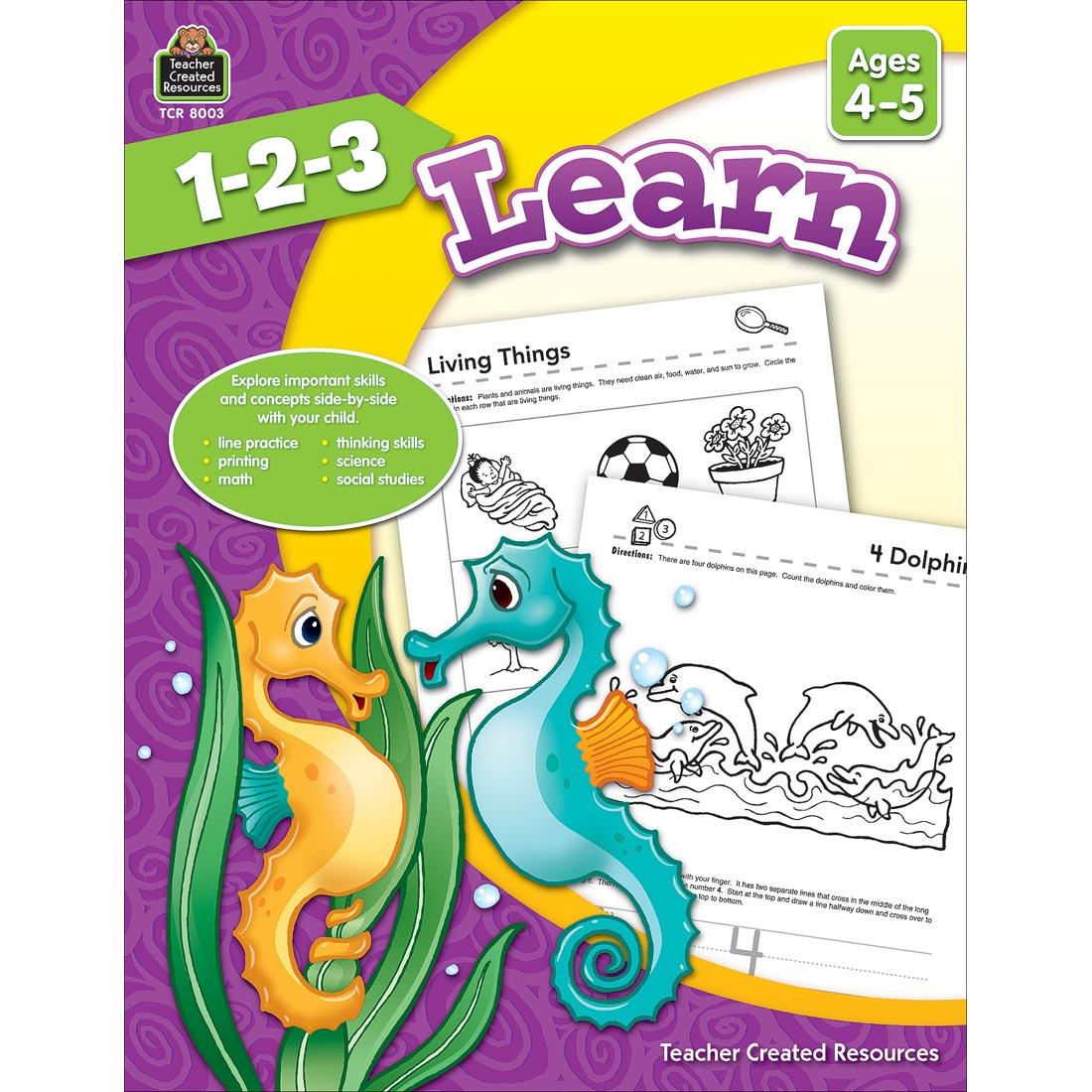 1-2-3 Learn Book by Teacher Created Resources Ages 4-5