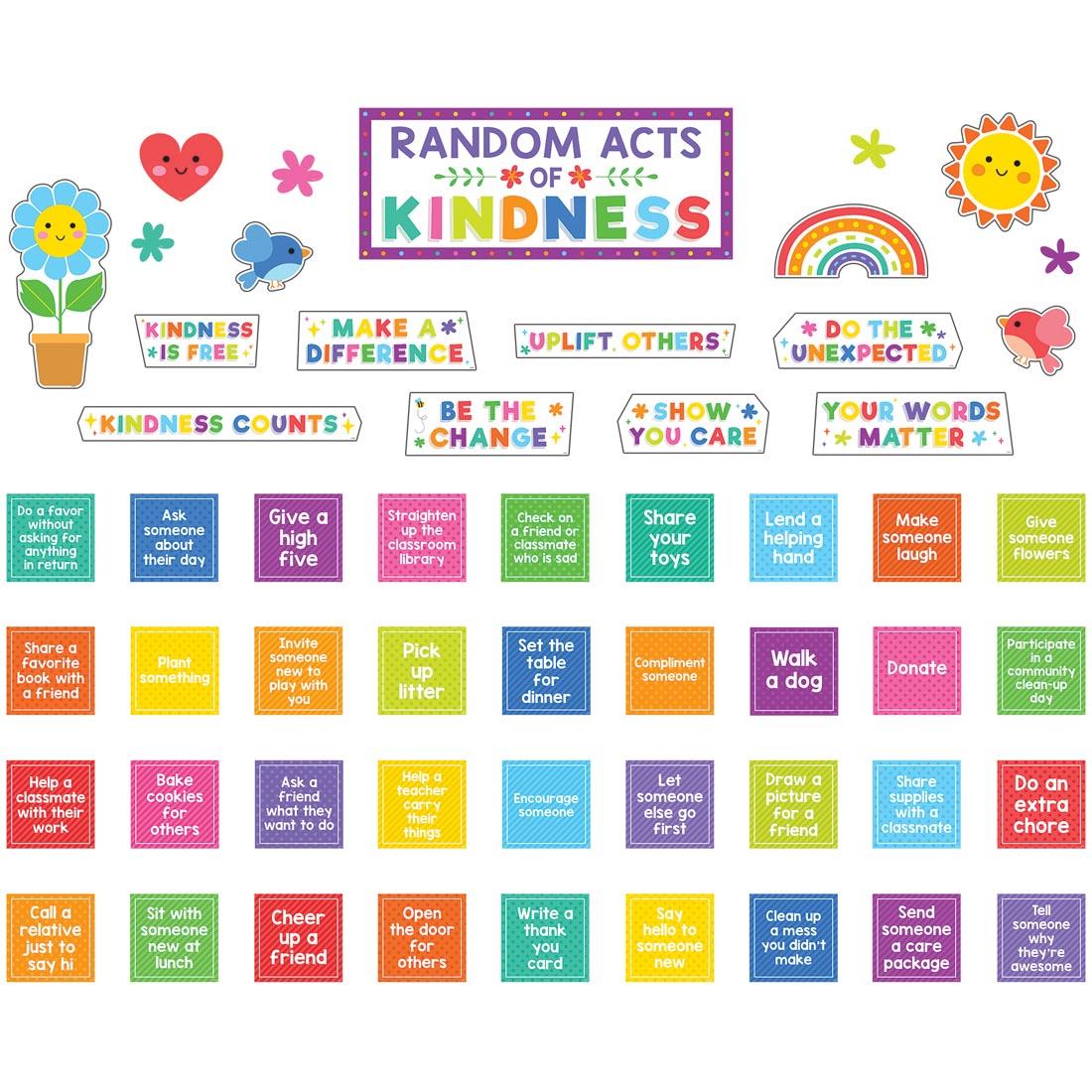 Random Acts of Kindness Bulletin Board Set from the Colorful collection by Teacher Created Resources