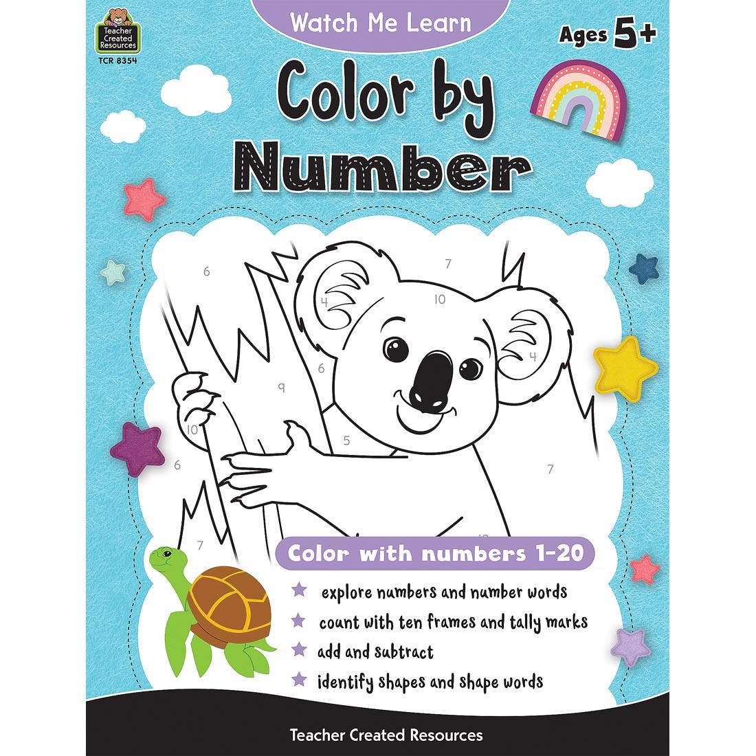 Color By Number Watch Me Learn Book By Teacher Created Resources