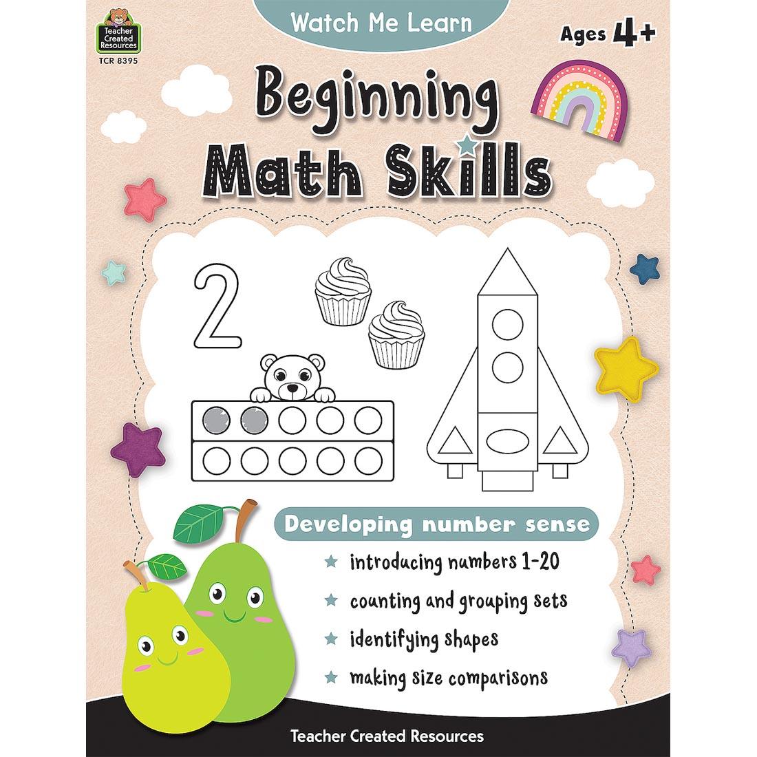 front cover of book Watch Me Learn: Beginning Math Skills By Teacher Created Resources