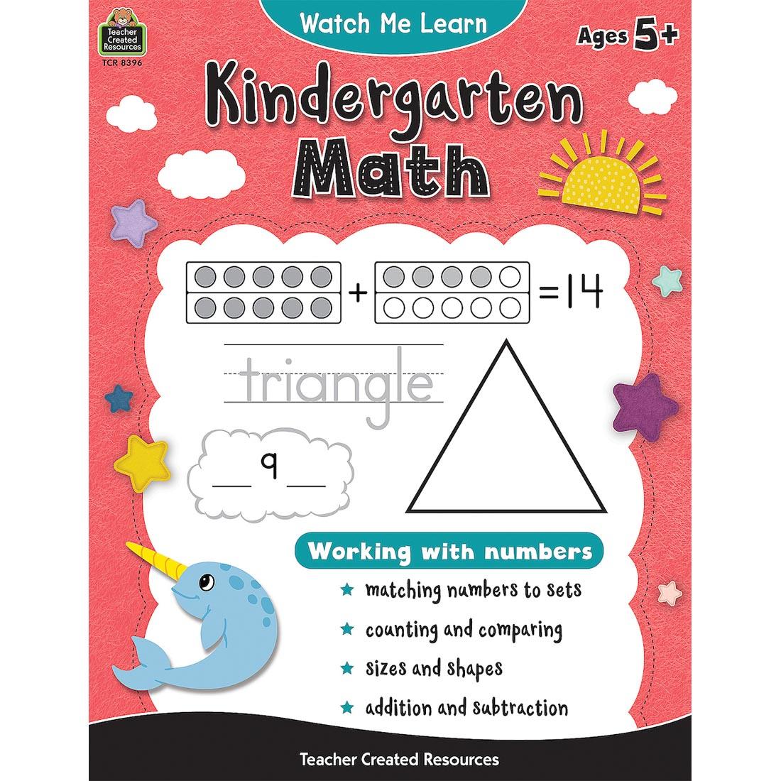 front cover of book Watch Me Learn: Kindergarten Math By Teacher Created Resources
