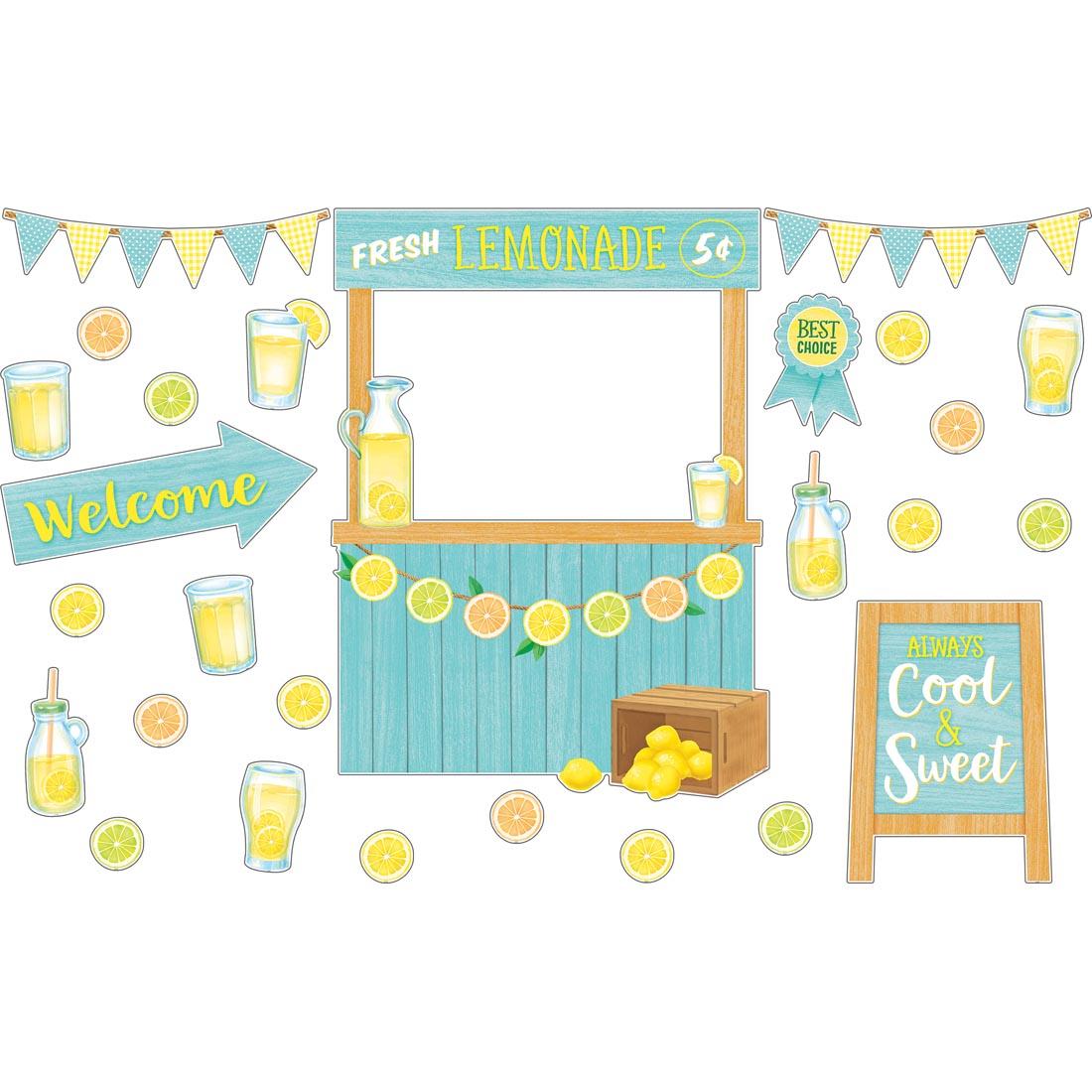Lemonade Stand Bulletin Board Set from the Lemon Zest collection by Teacher Created Resources
