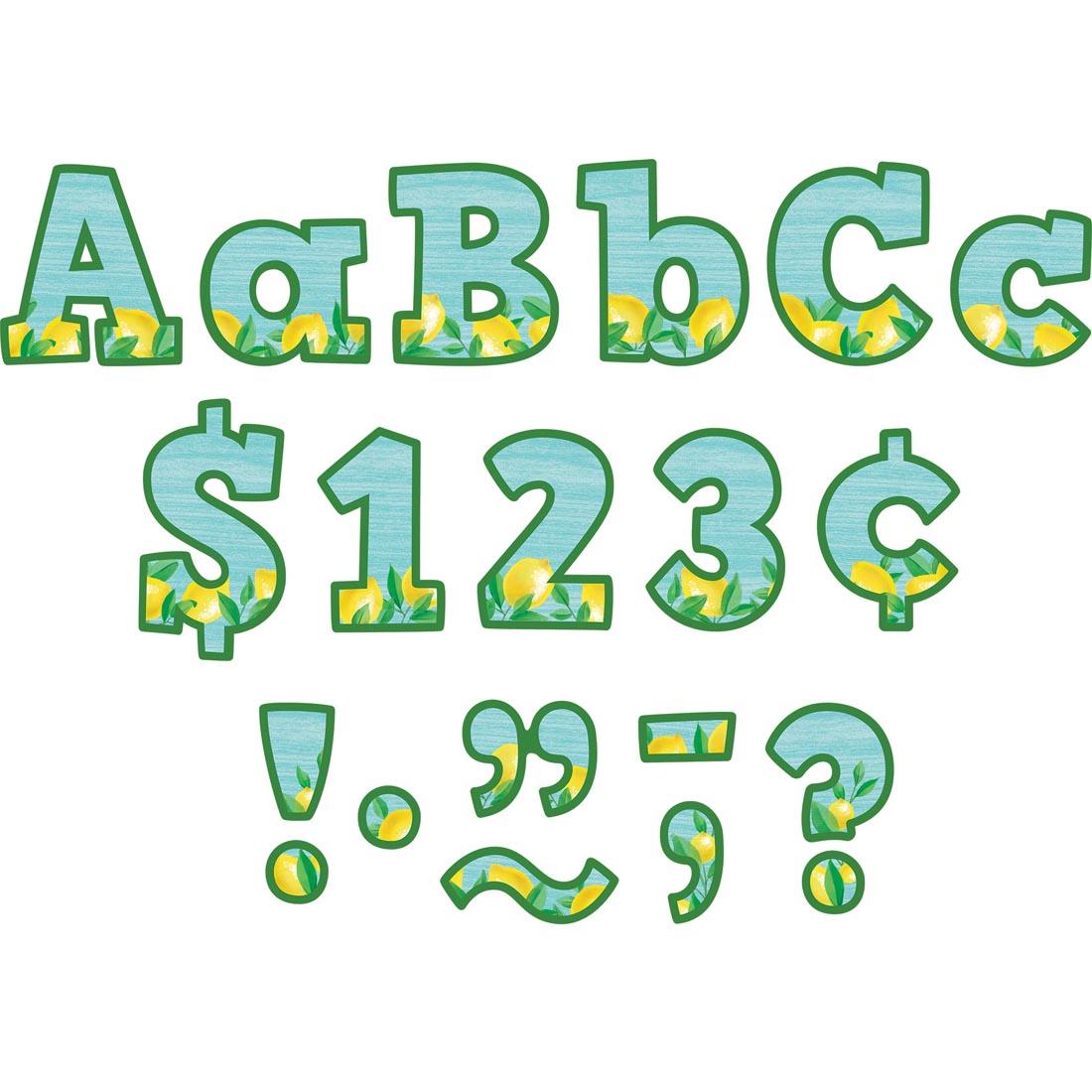Bold Block 4" Letters Combo Pack from the Lemon Zest collection by Teacher Created Resources