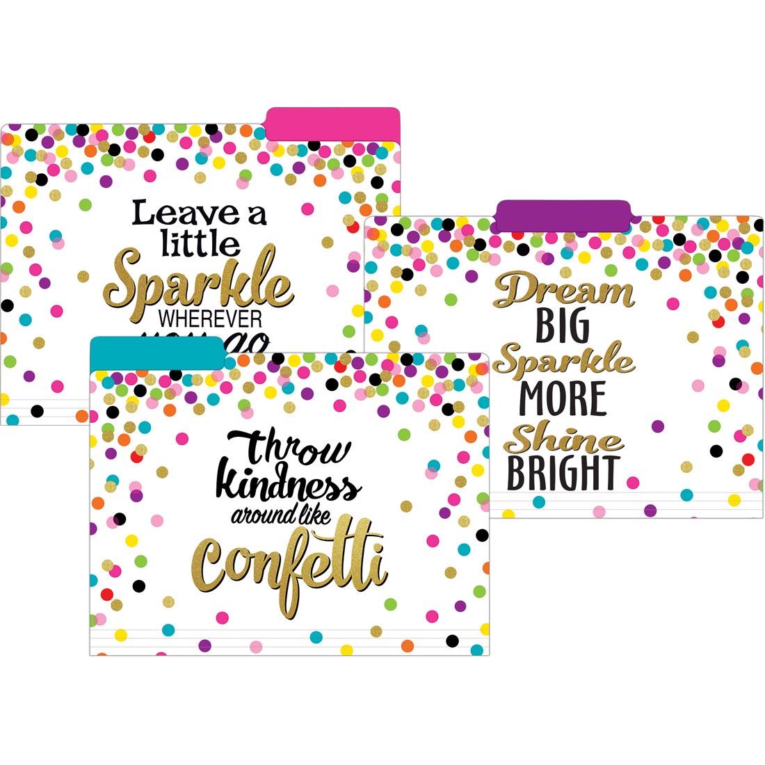 File Folders from the Confetti collection by Teacher Created Resources
