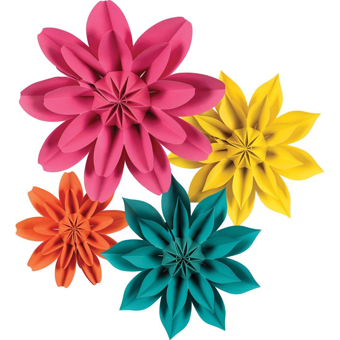 Beautiful Brights Paper Flowers by Teacher Created Resources