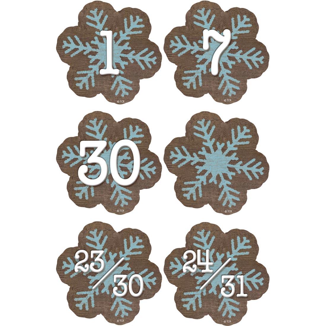 Snowflakes Calendar Days from the Home Sweet Classroom collection by Teacher Created Resources
