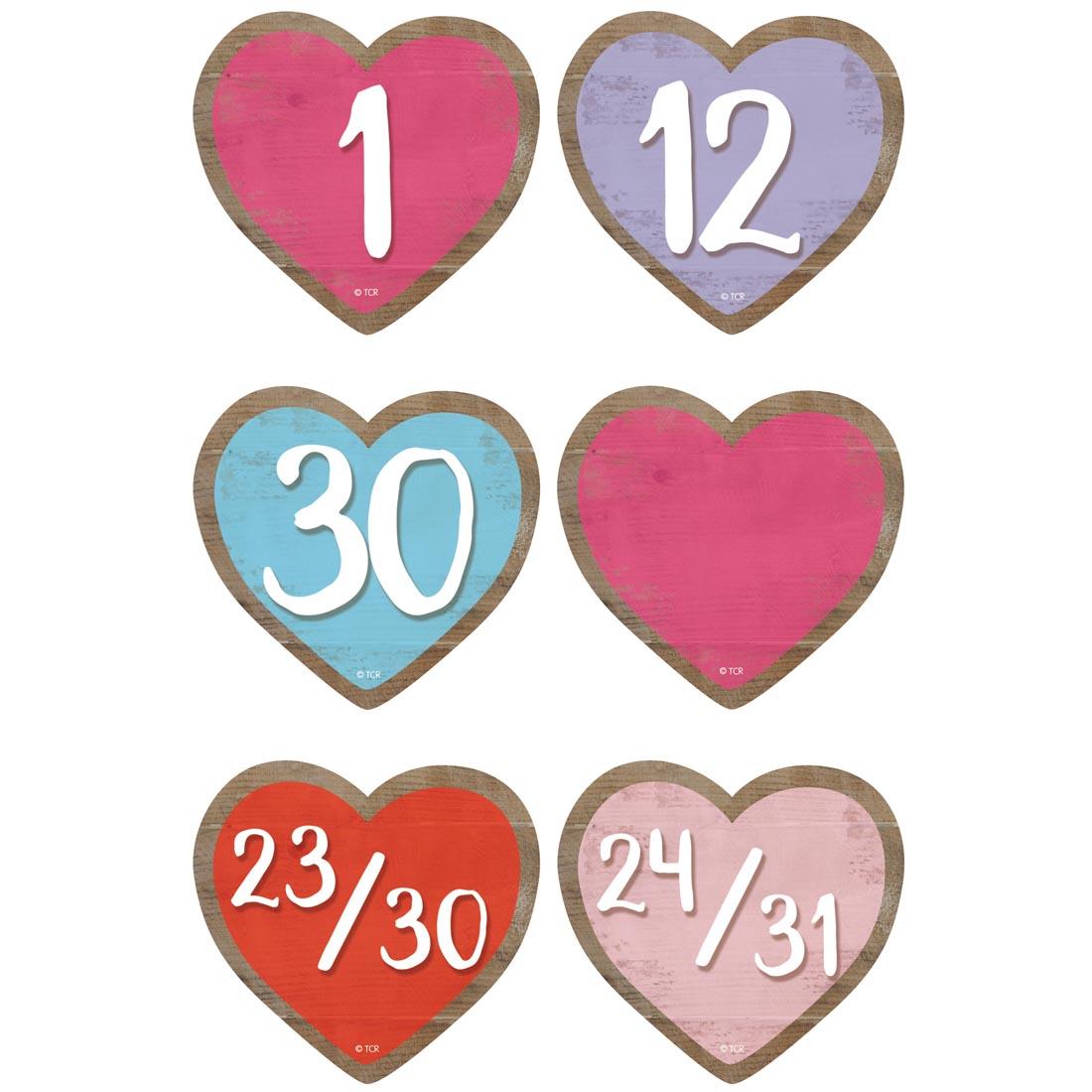 Hearts Calendar Days from the Home Sweet Classroom collection by Teacher Created Resources