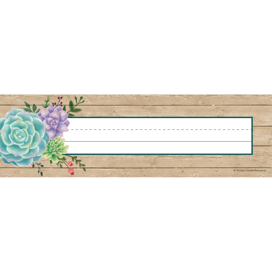 Flat Name Plate from the Rustic Bloom collection by Teacher Created Resources