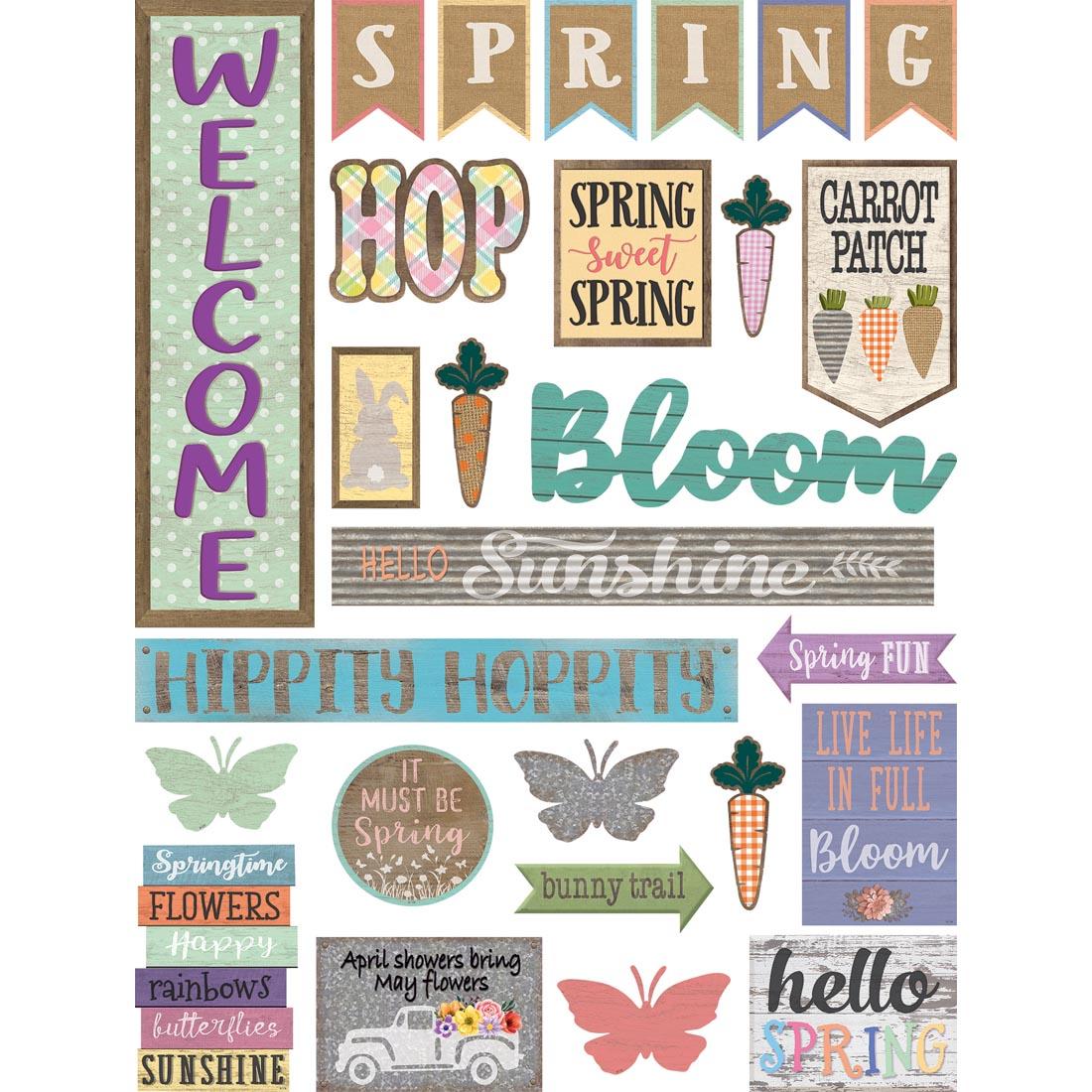 Spring Mini Bulletin Board Set from the Home Sweet Classroom collection by Teacher Created Resources