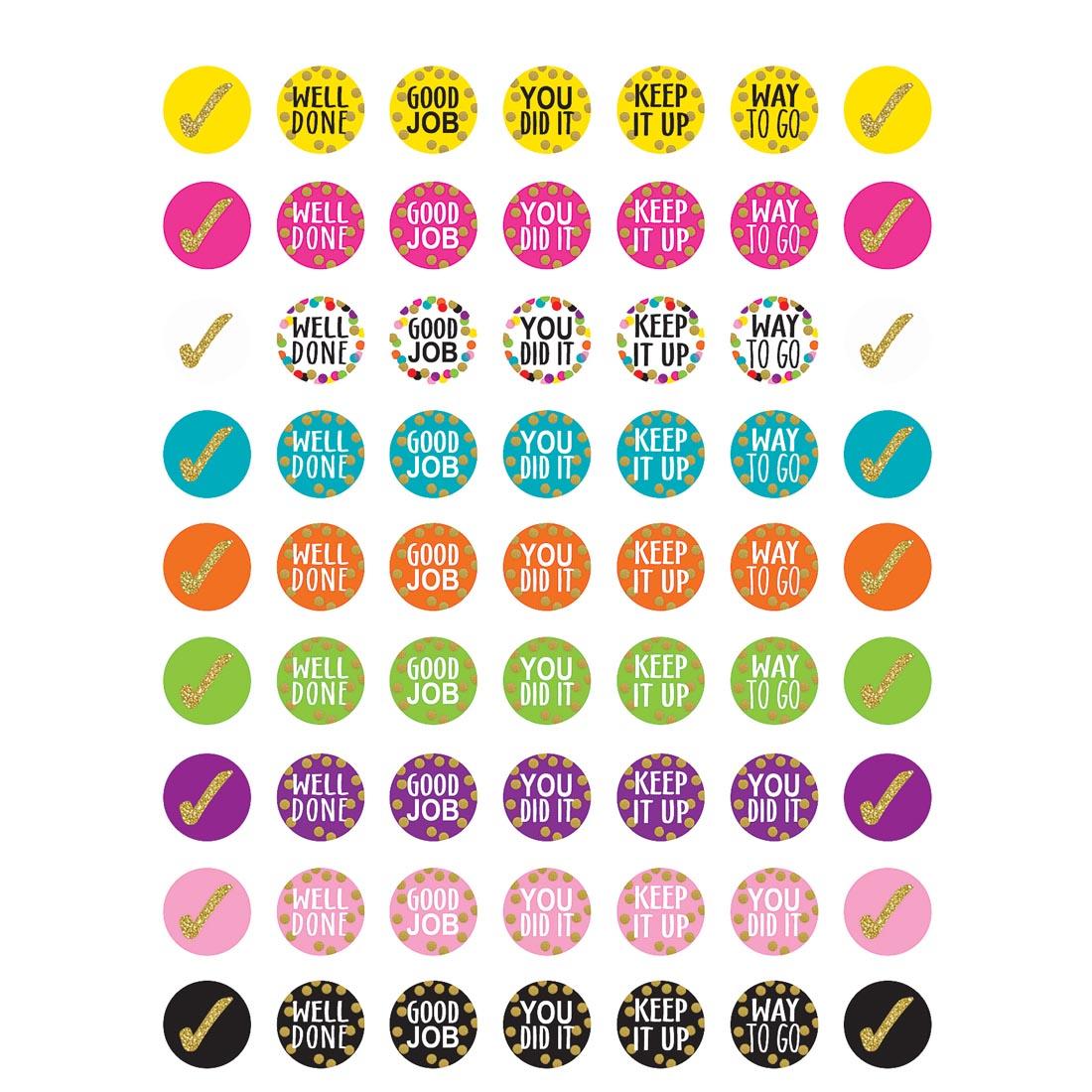 Mini Stickers from the Confetti collection by Teacher Created Resources
