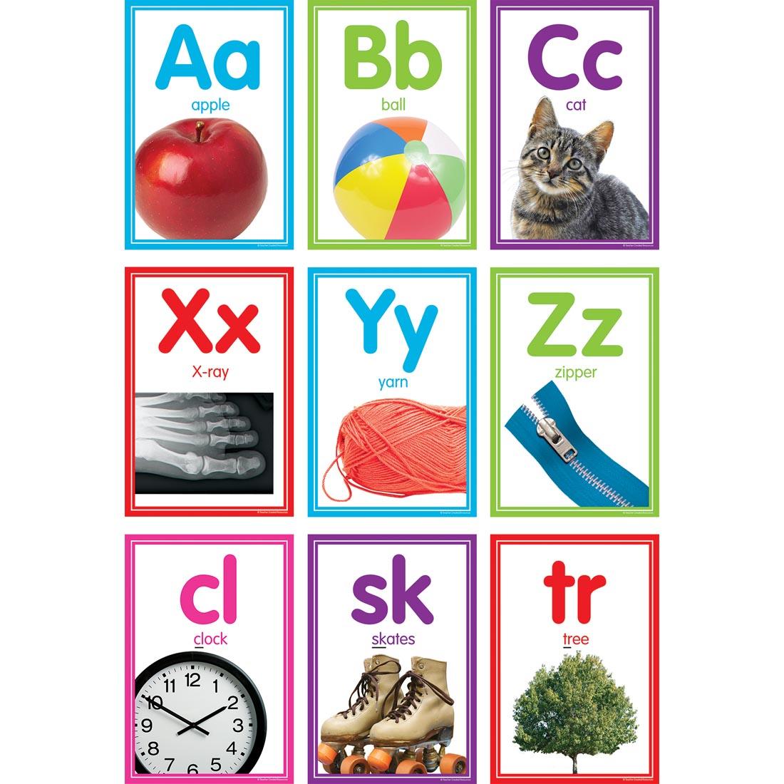 Colorful Photo Alphabet Cards Bulletin Board Set by Teacher Created Resources