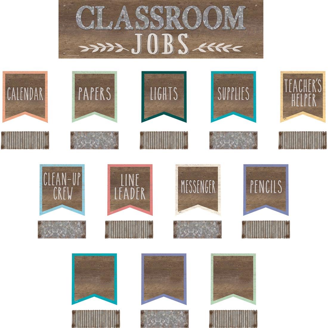 Classroom Jobs Mini Bulletin Board Set from the Home Sweet Classroom collection by Teacher Created Resources