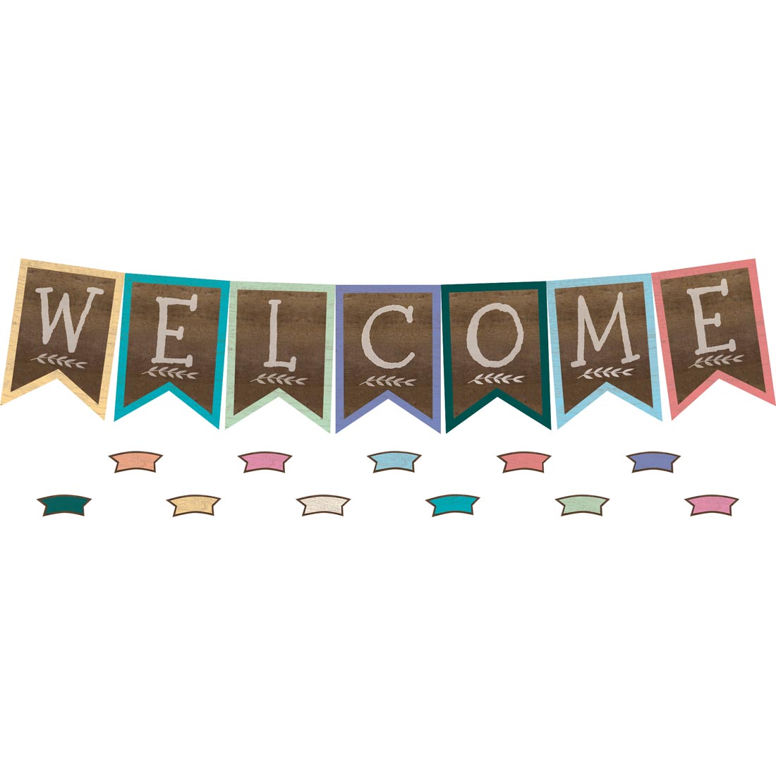 Pennants Welcome Bulletin Board Set from the Home Sweet Classroom collection by Teacher Created Resources