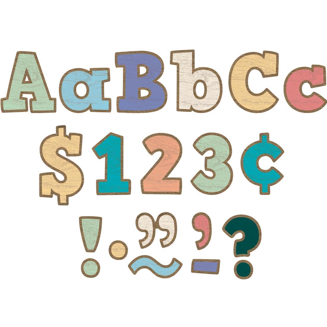 Painted Wood Bold Block 4" Letters Combo Pack by Teacher Created Resources