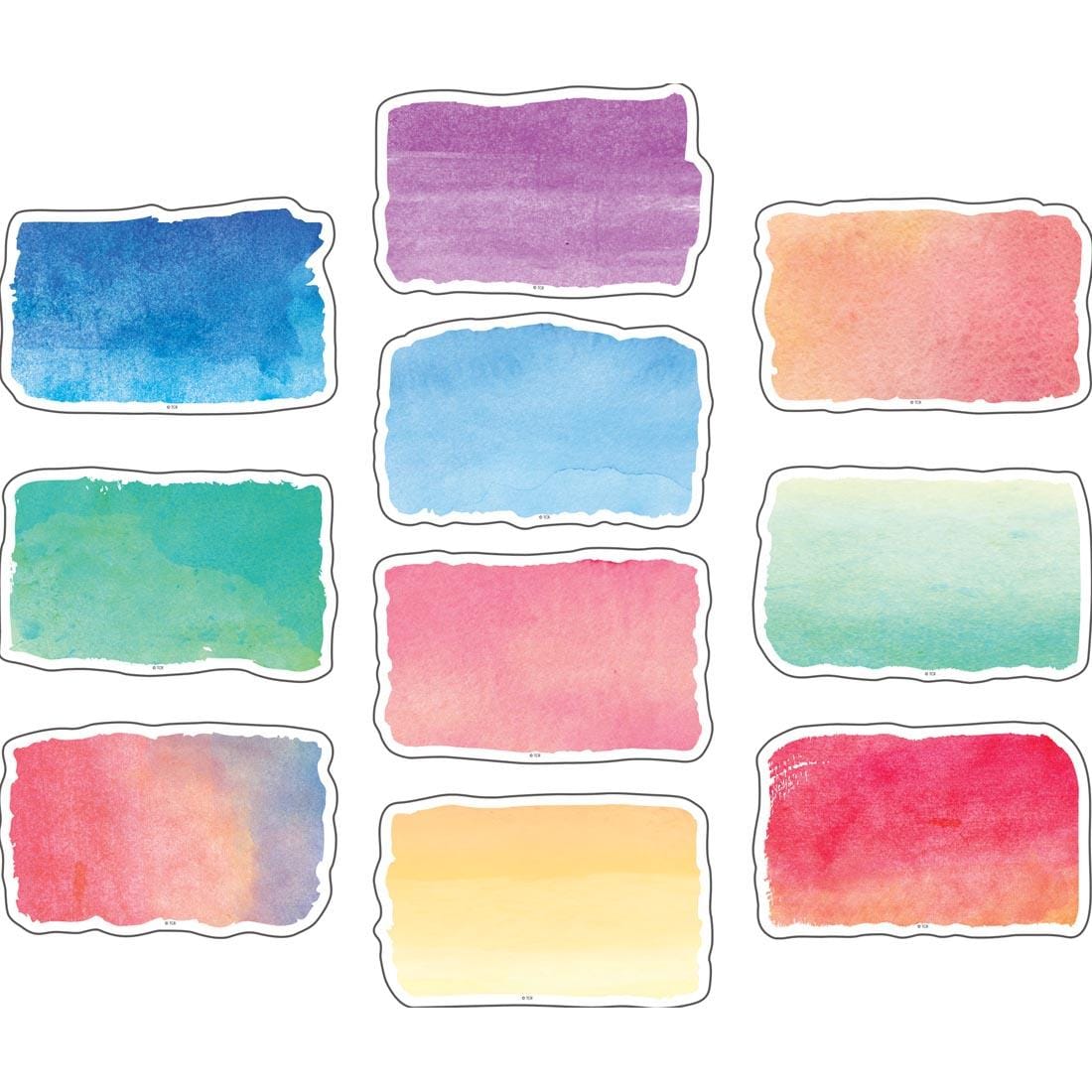 Accents from the Watercolor collection by Teacher Created Resources