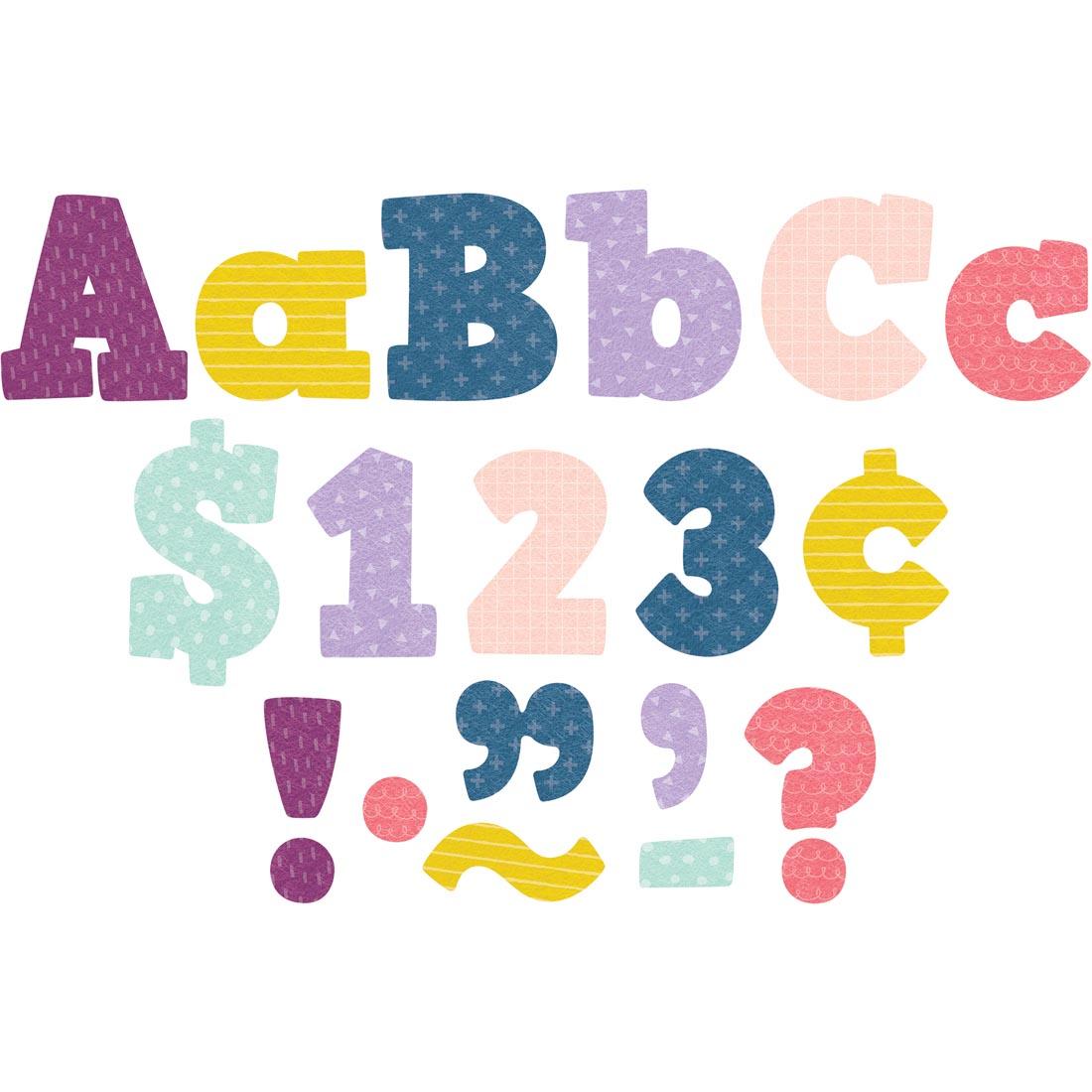 Bold Block 4" Letters Combo Pack from the Oh Happy Day collection by Teacher Created Resources