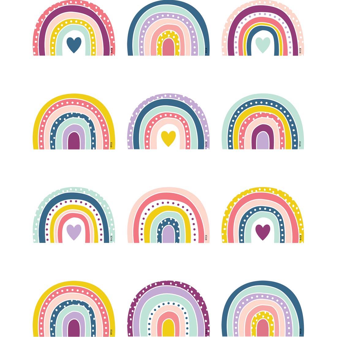 Rainbows Mini Accents from the Oh Happy Day collection by Teacher Created Resources