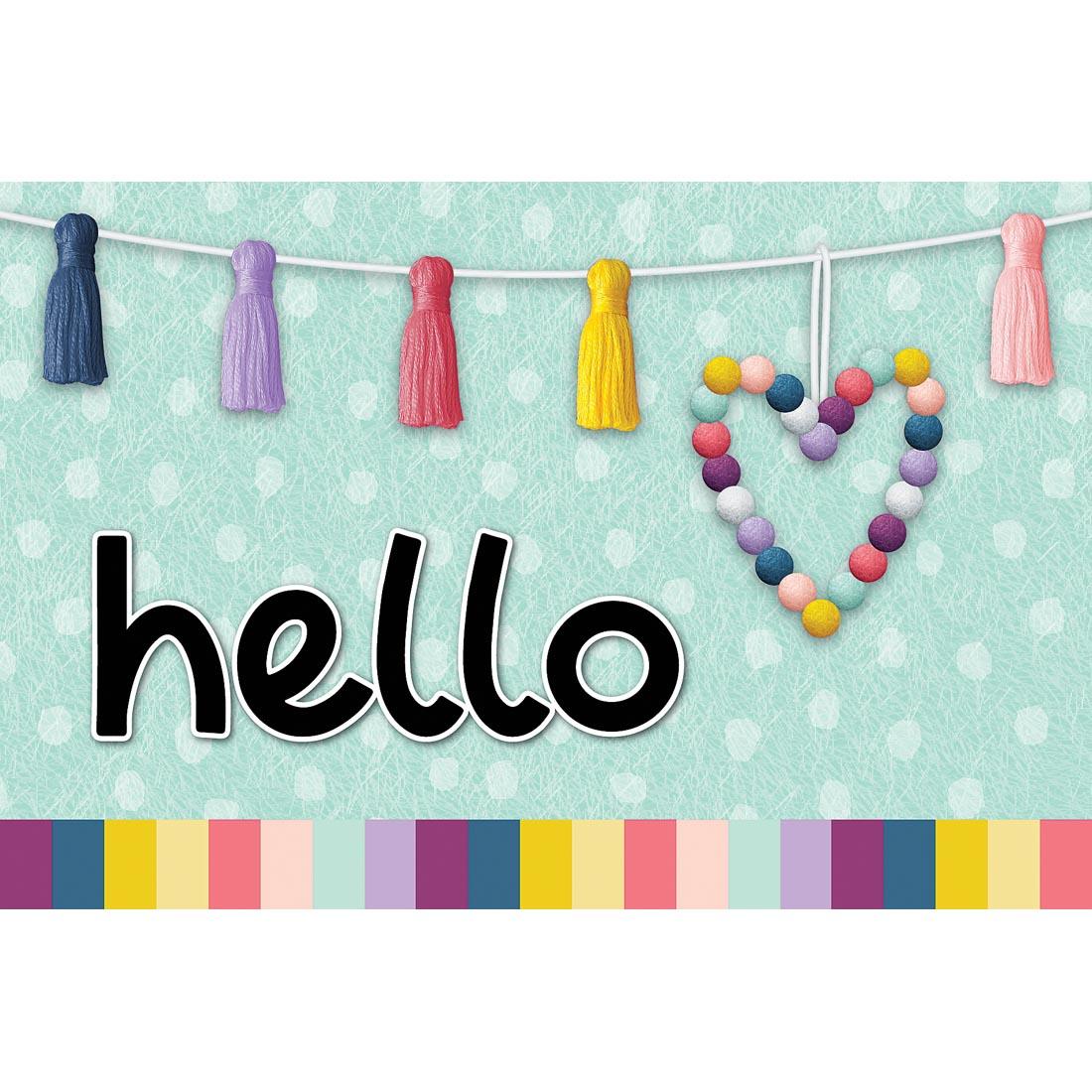 Hello Postcard from the Oh Happy Day collection by Teacher Created Resources