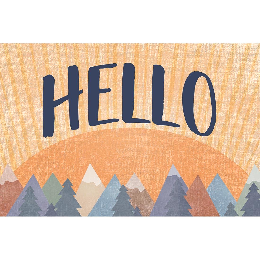 Hello Postcard from the Moving Mountains collection by Teacher Created Resources