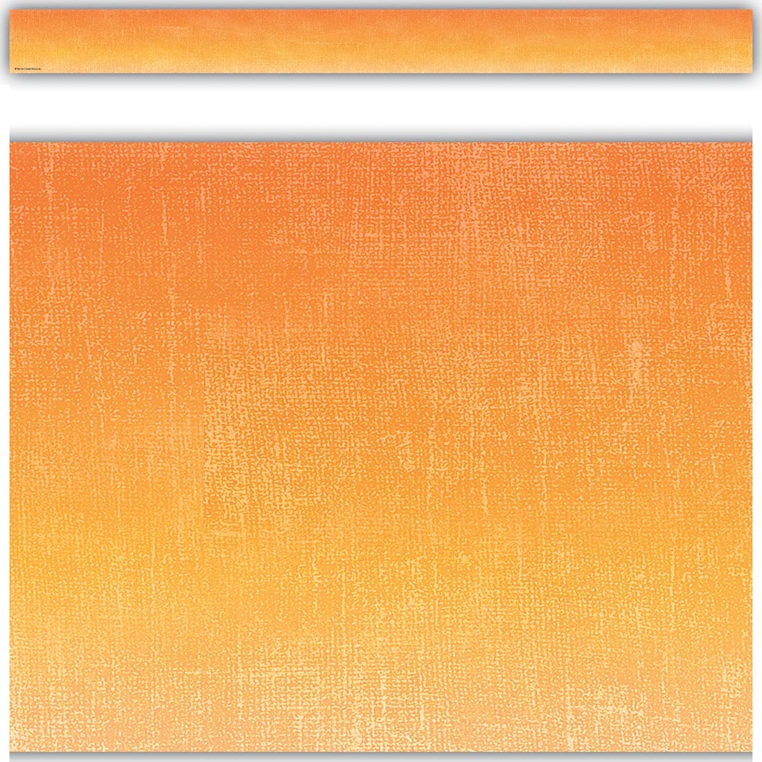 Full view and closeup of the Sunrise Straight Border Trim from the Moving Mountains collection by Teacher Created Resources