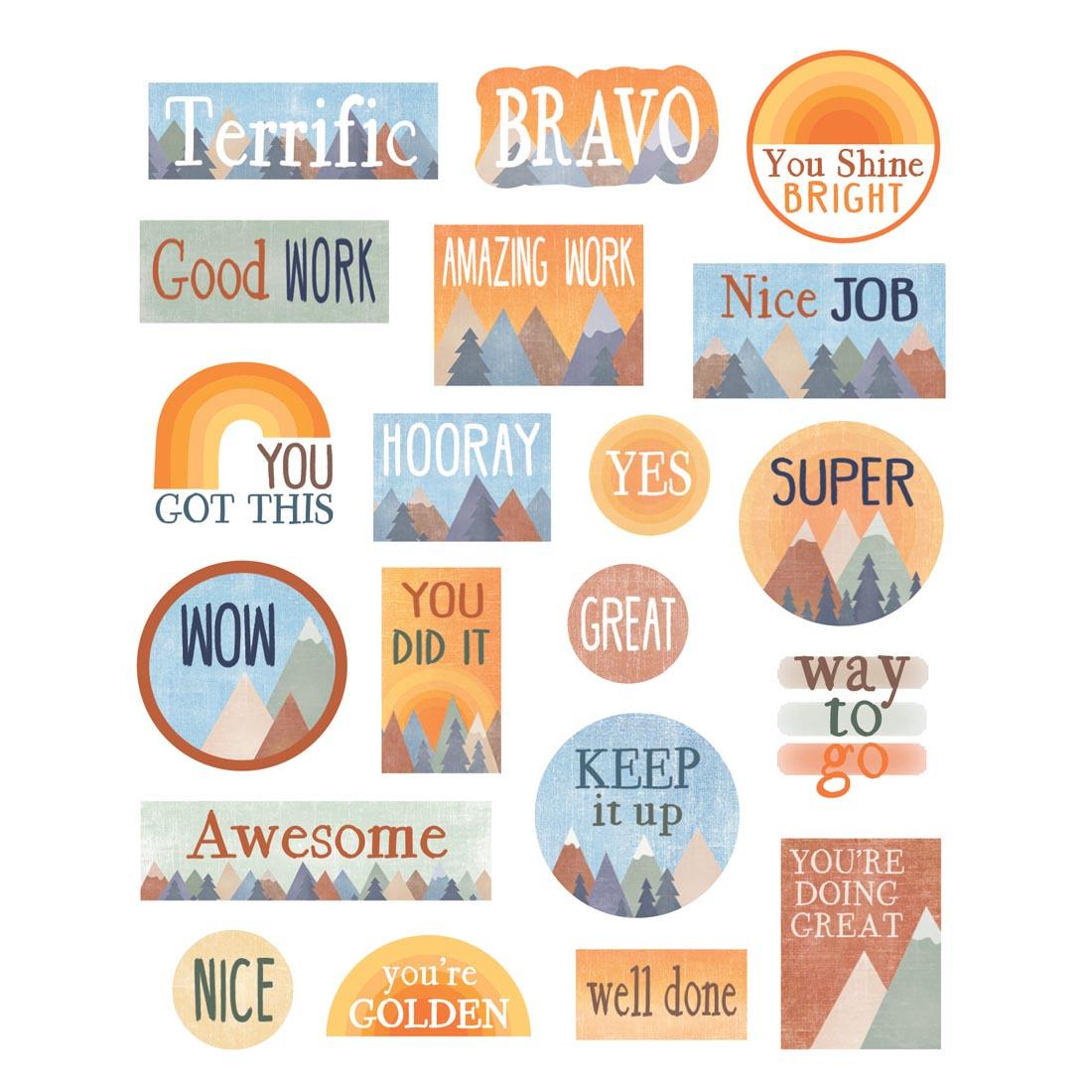 Reward Stickers from the Moving Mountains collection by Teacher Created Resources