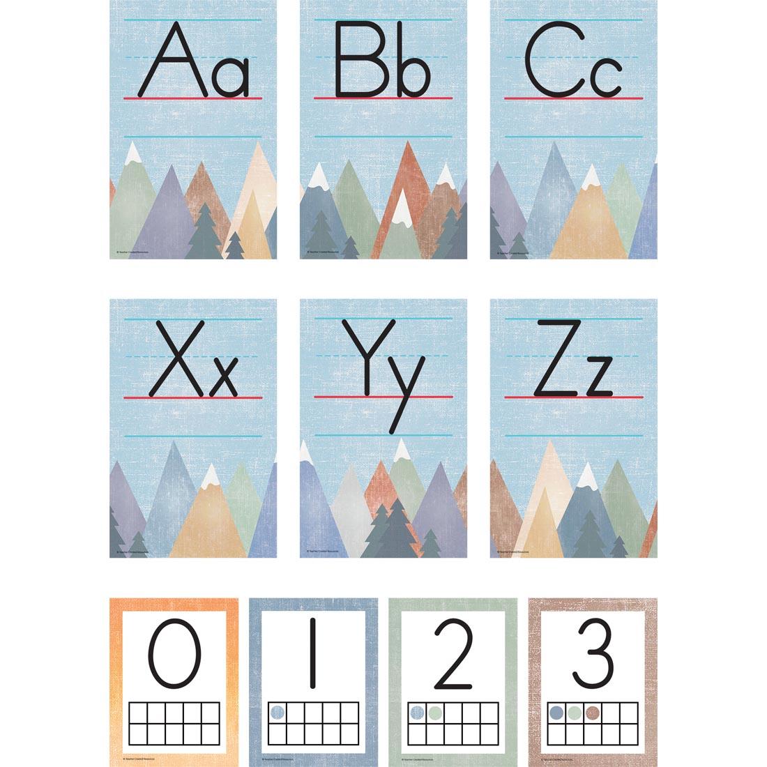 Pieces of the Alphabet Bulletin Board Set from the Moving Mountains collection by Teacher Created Resources
