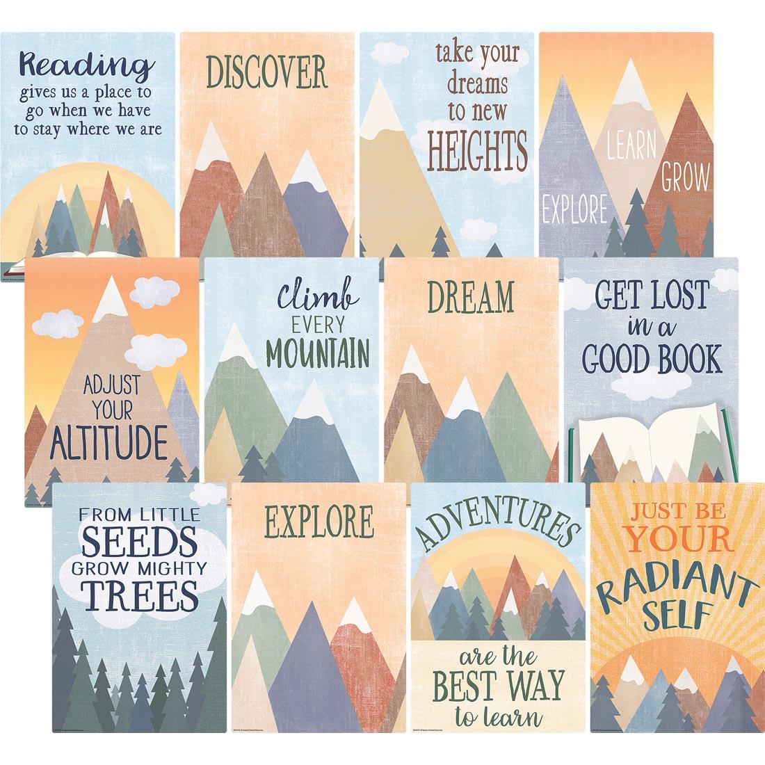 Small Poster Pack from the Moving Mountains collection by Teacher Created Resources