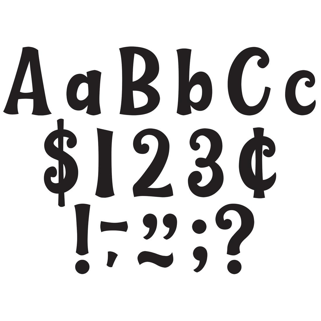 Black Wild Whimsy Letters & Numbers By Teacher Created Resources