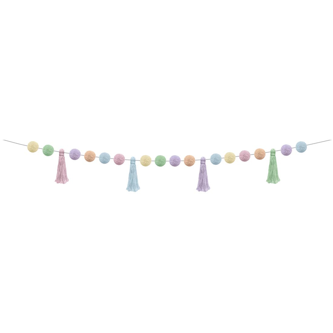 Pastel Pom-Poms And Tassels Garland By Teacher Created Resources