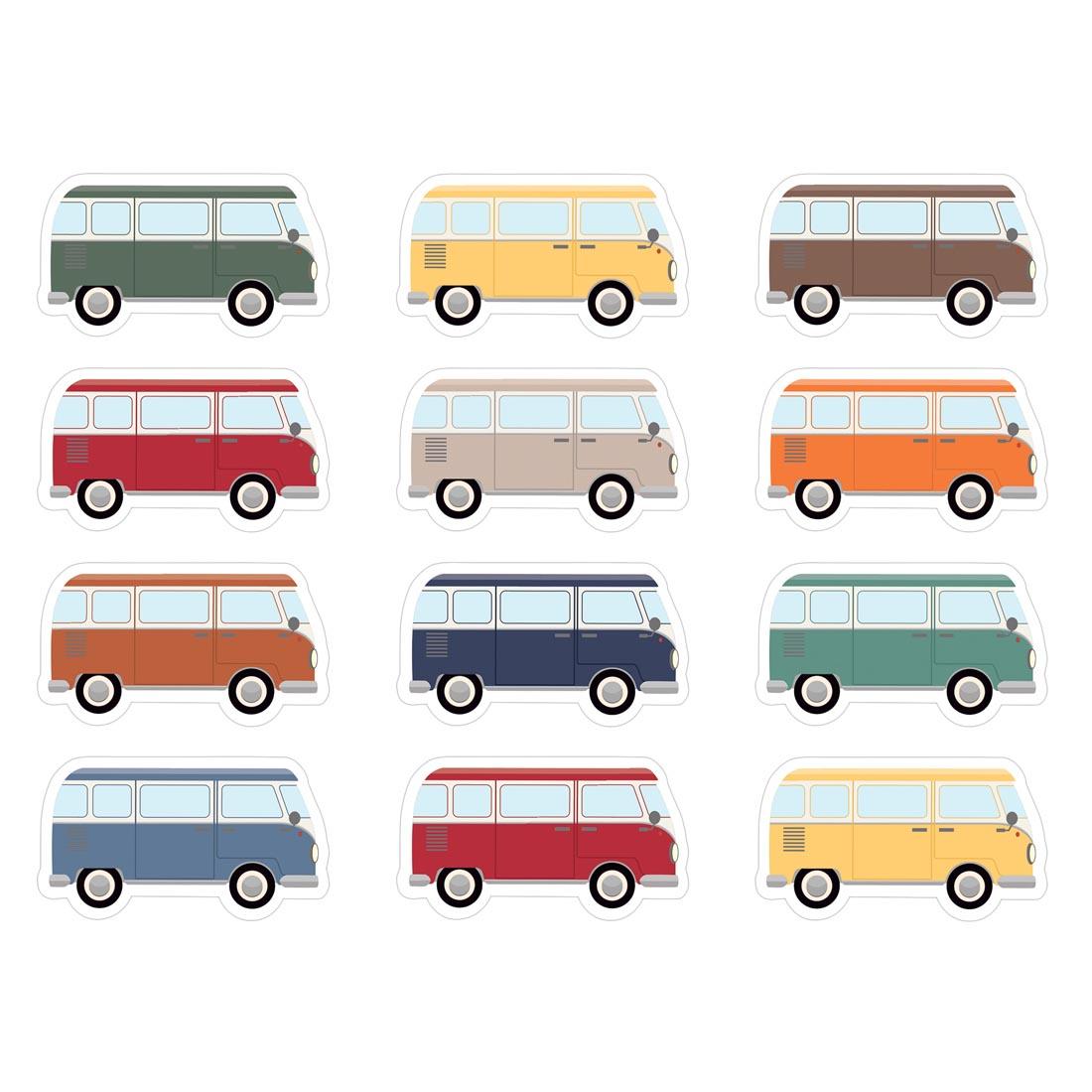 Road Trip Camper Vans Mini Accents from the Moving Mountains collection by Teacher Created Resources