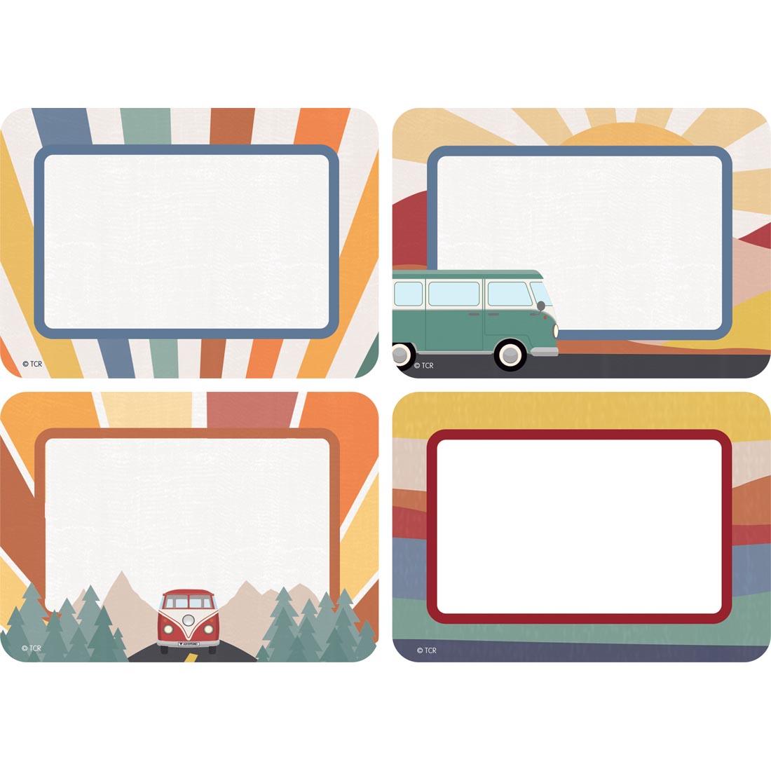 Name Tags/Labels from the Moving Mountains Road Trip collection by Teacher Created Resources