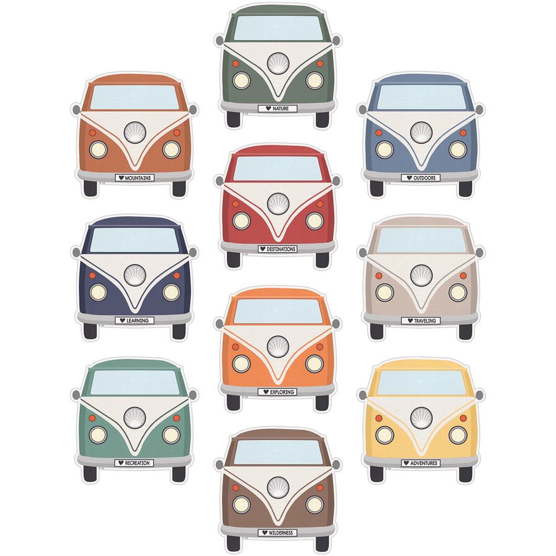 Camper Vans Accents from the Moving Mountains Road Trip collection by Teacher Created Resources