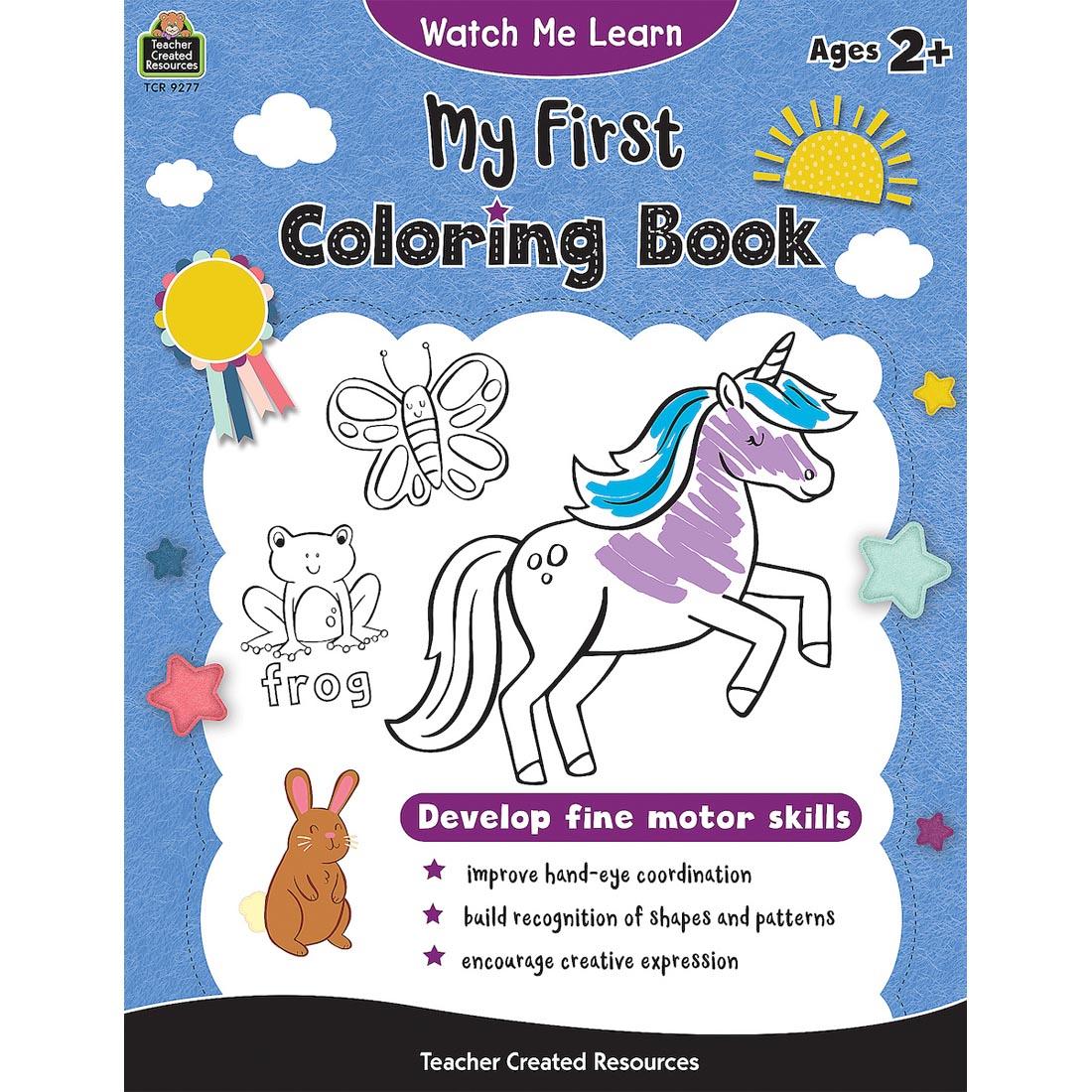 My First Coloring Book Watch Me Learn By Teacher Created Resources