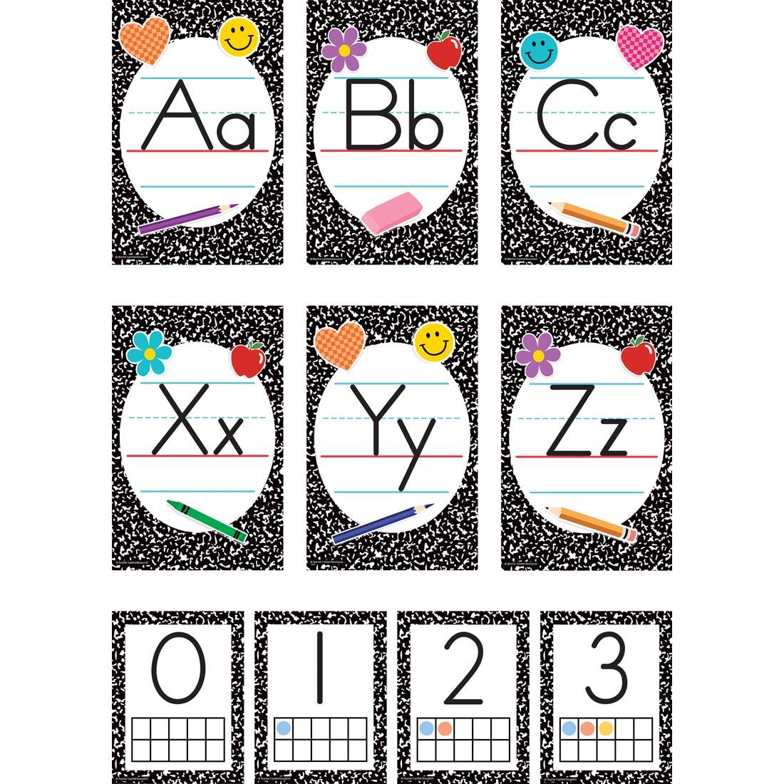 Composition Alphabet Bulletin Board Set from the Cool For School collection by Teacher Created Resources