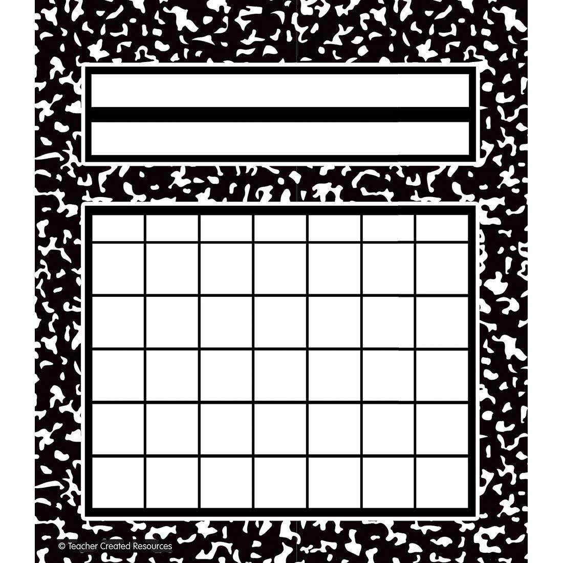Composition Incentive Chart from the Cool For School collection by Teacher Created Resources