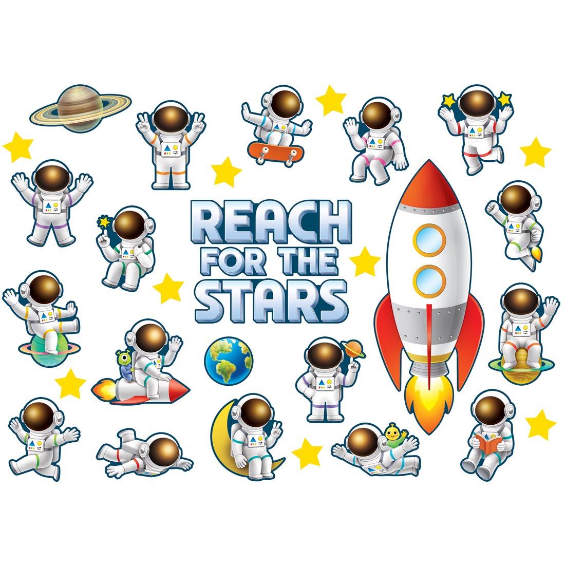 Reach For The Stars Bulletin Board Set from the Outer Space Crew collection by Teacher Created Resources