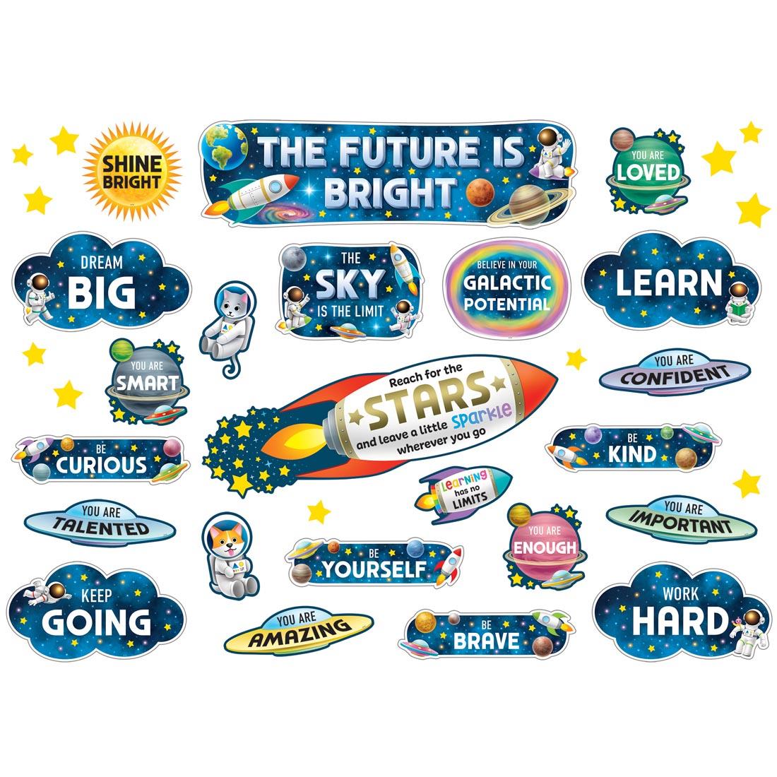 The Future Is Bright Mini Bulletin Board Set from the Outer Space Crew collection by Teacher Created Resources