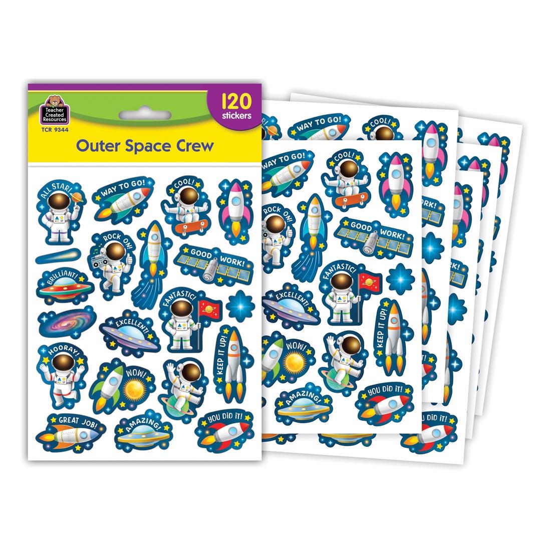 Stickers from the Outer Space Crew collection by Teacher Created Resources