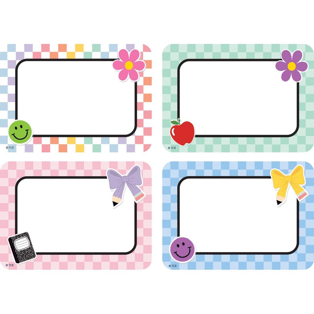 Checkers Name Tags/Labels from the Cool for School collection by Teacher Created Resources