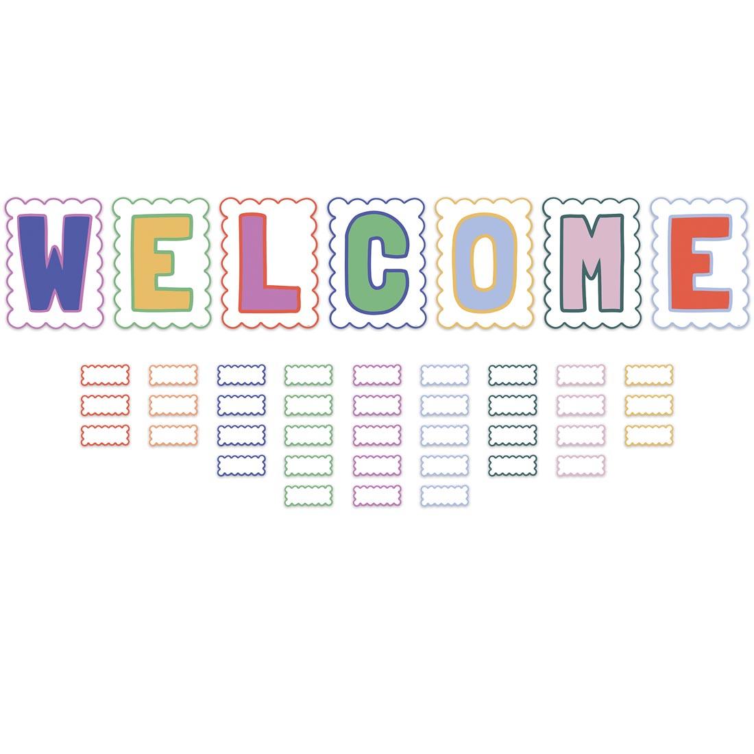 Welcome Bulletin Board Set from the Color Crush collection by Teacher Created Resources