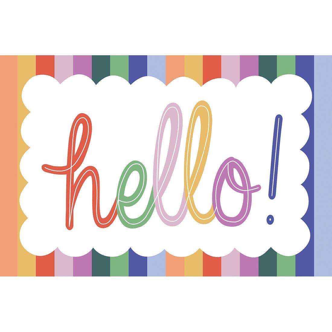 Hello Postcard from the Color Crush collection by Teacher Created Resources