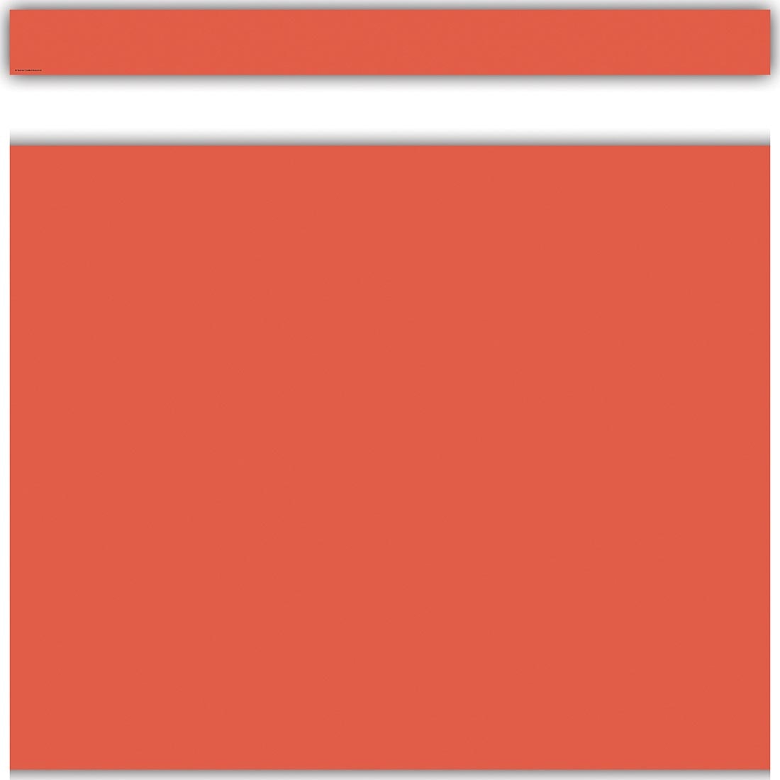 full strip plus closeup of Orange Straight Border Trim from the Color Crush collection by Teacher Created Resources