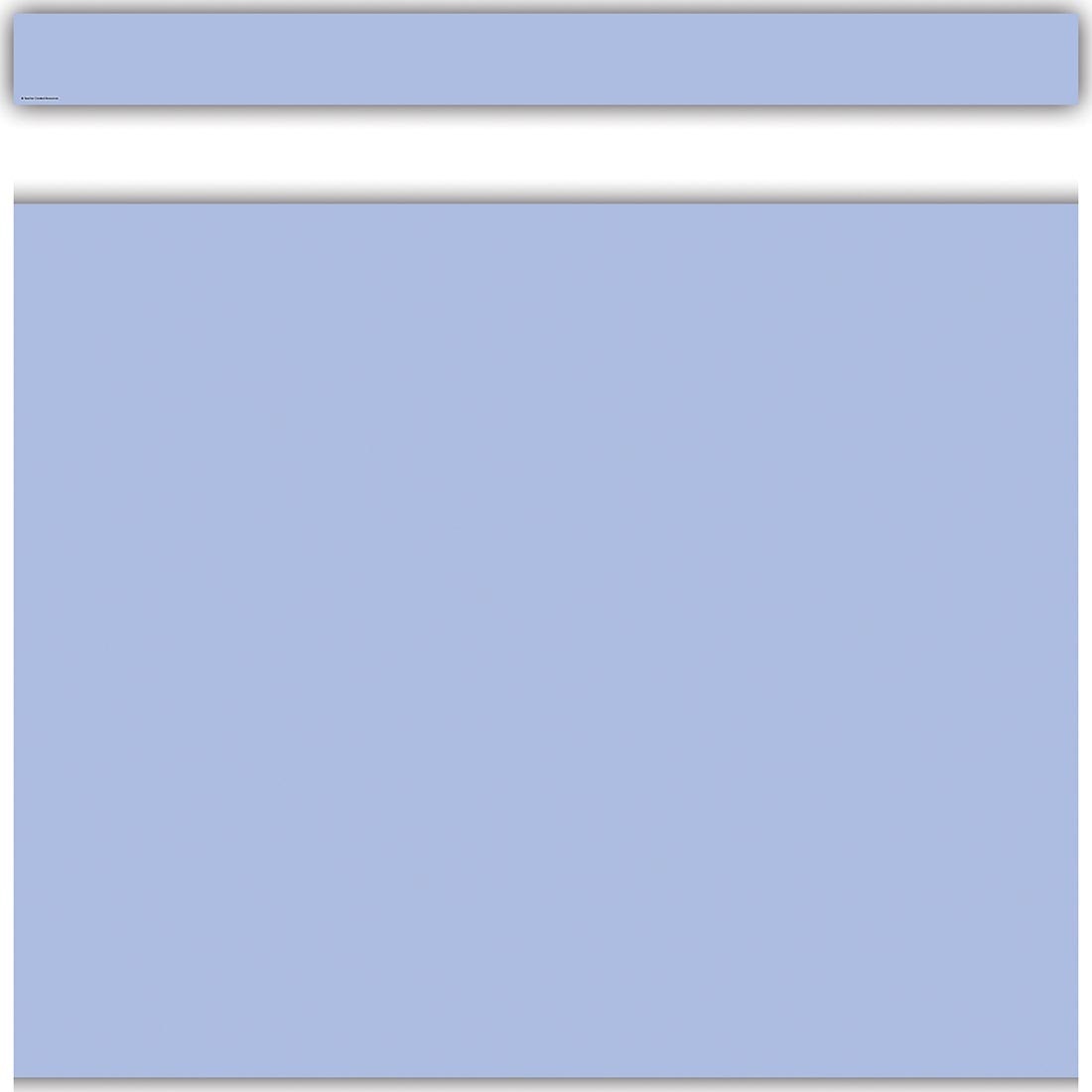 full strip plus closeup of Light Blue Straight Border Trim from the Color Crush collection by Teacher Created Resources