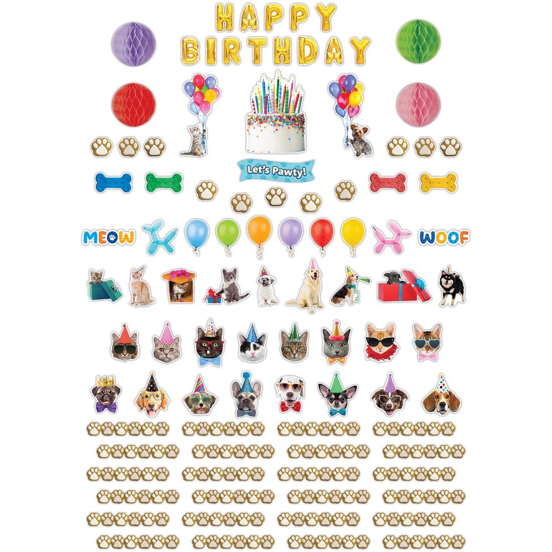 Cats And Dogs Happy Birthday Create & Decorate Quick Kit By Teacher Created Resources