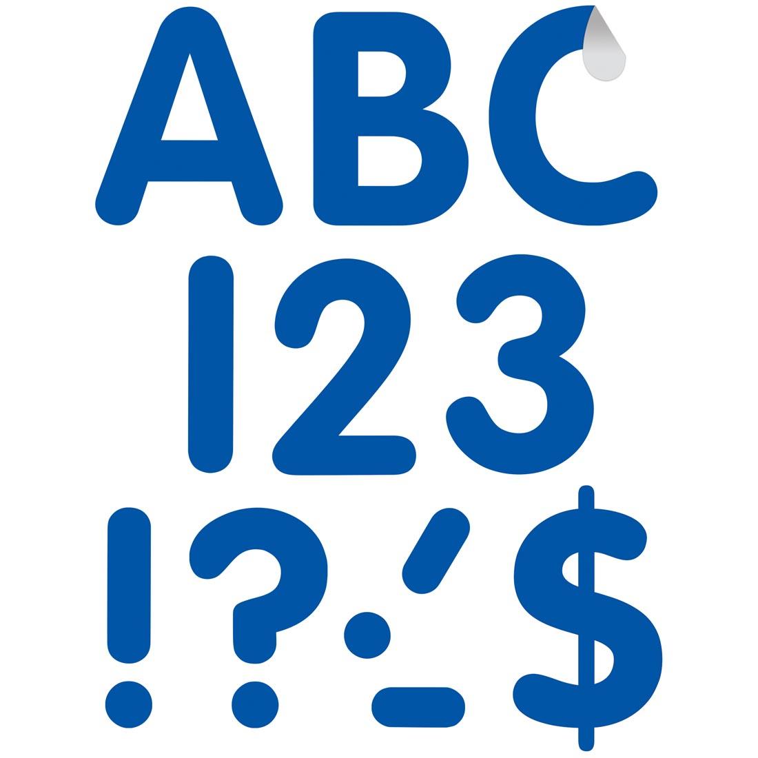 pieces from Blue Classic 4" Uppercase Self-Adhesive Letters By Teacher Created Resources